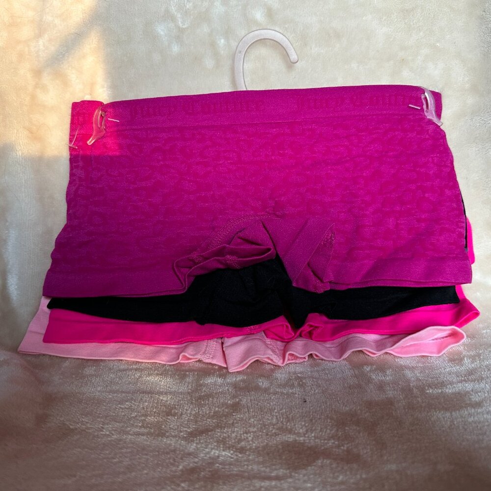 Juicy Couture Boyshorts 4 Pack Underwear Girls Size 8/10 Medium 4 Pack NWT - Picture 2 of 9